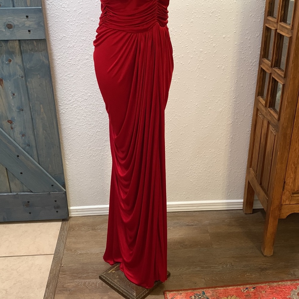 Antonio Melani Red Maxi Dress - semi formal - size Med. - Goddess Style - Picture 7 of 15